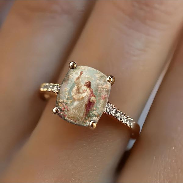 Jesus's Garden Square Ring