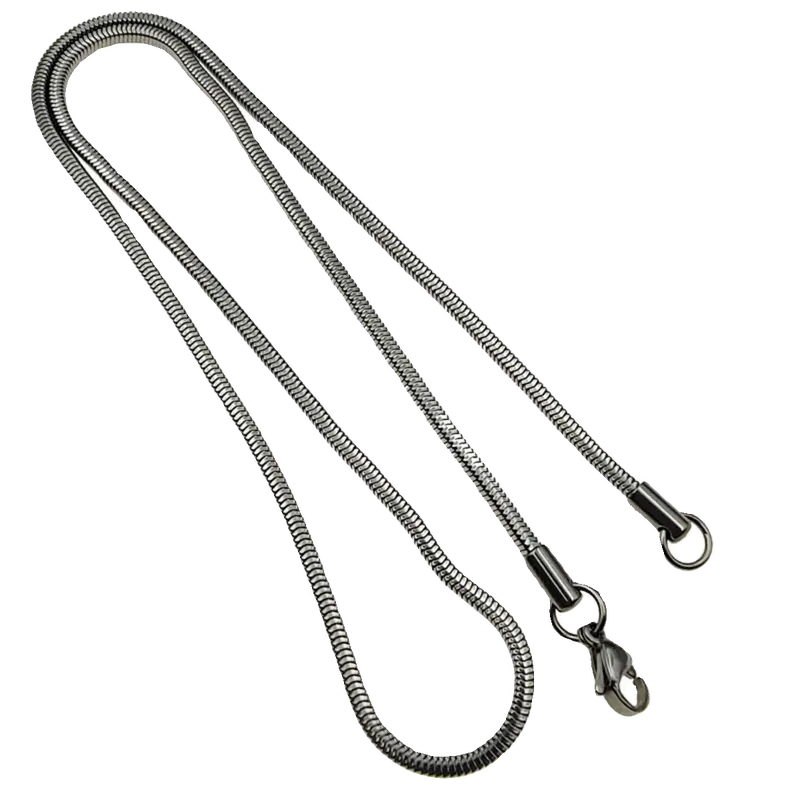 Elegant Silver Snake Necklace