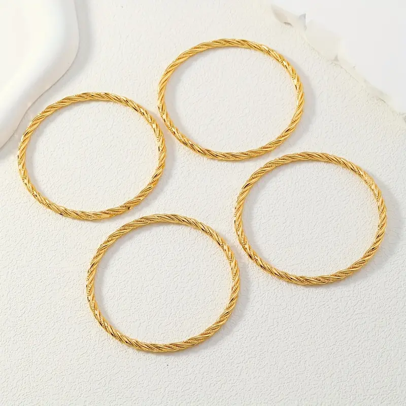 4pc Elegant Bangle Stack