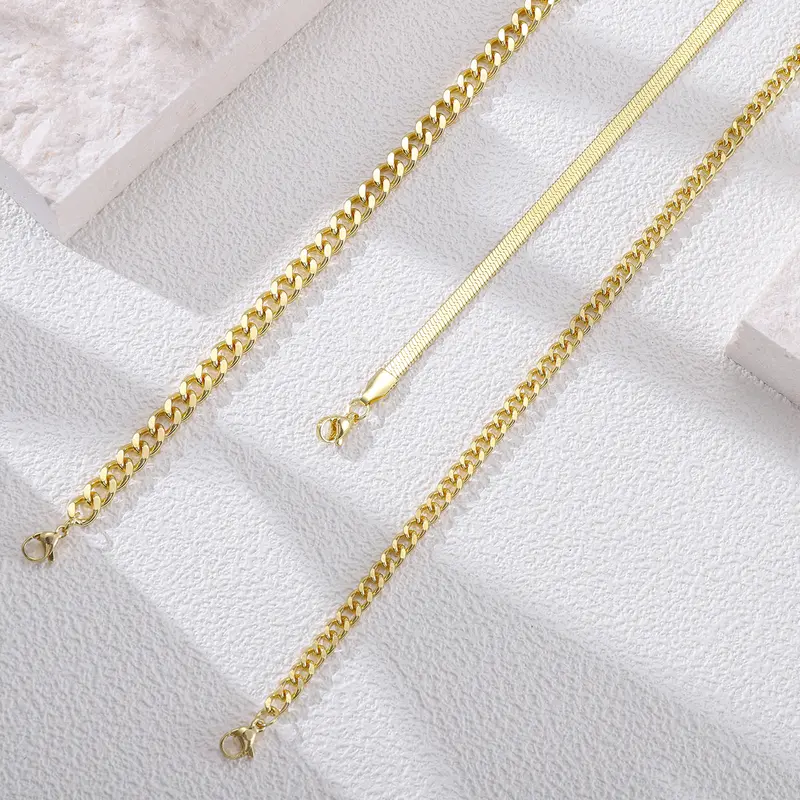 3pc Dainty Anklet Stack
