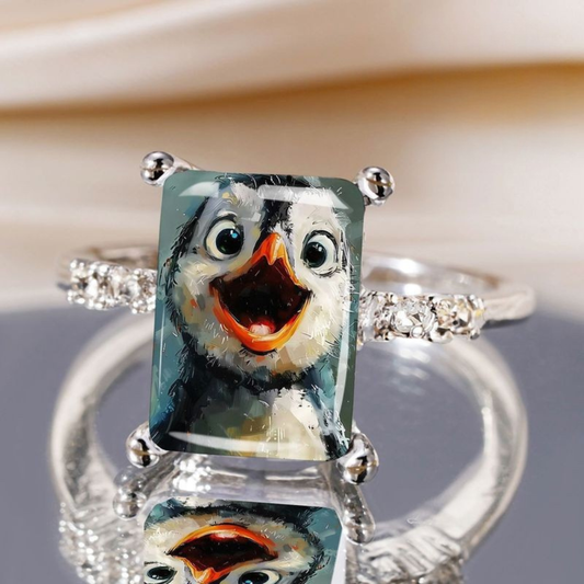 Happy Penguin Ring