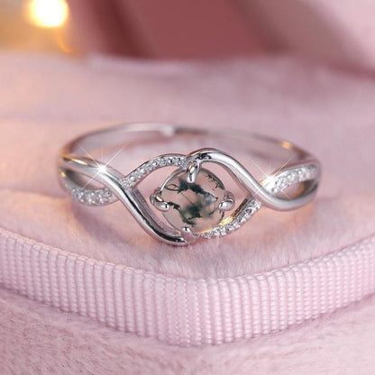 Seagrass Agate Ring
