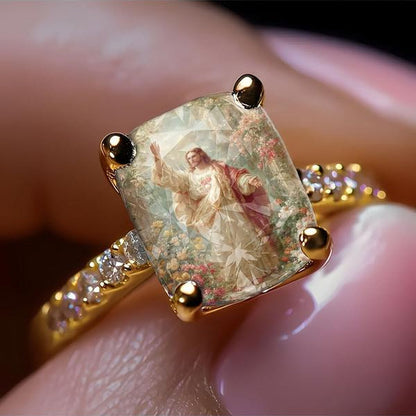 Jesus's Garden Square Ring