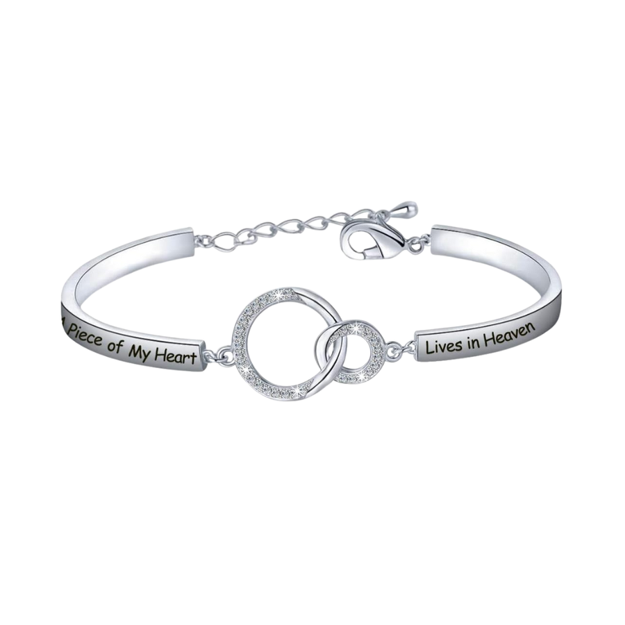 A Piece Of My Heart Lives In Heaven Bracelet