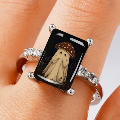 Mushroom Ghost Square Ring