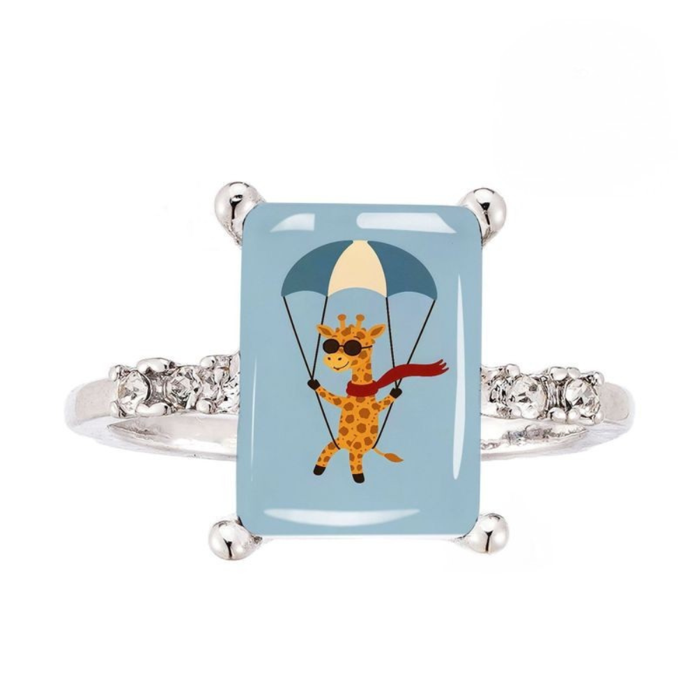 Parachute Giraffe Square Ring