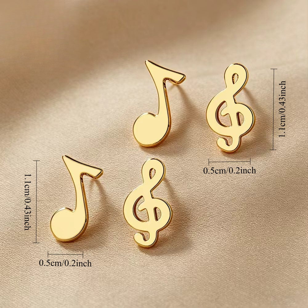Musical Note Earring Set