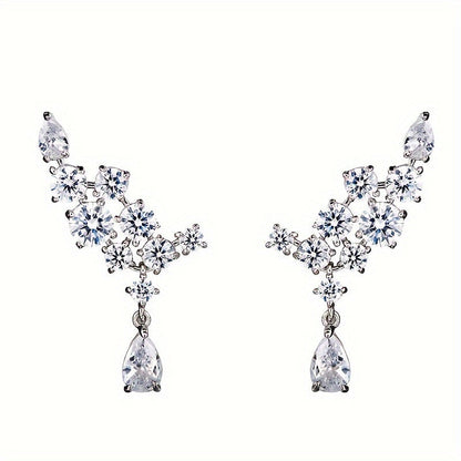 Crystal Teardrop Drop Earrings