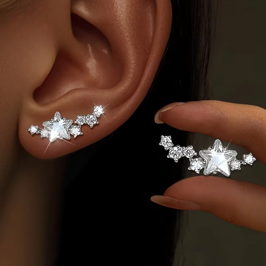 Crystal Shooting Star Earrings