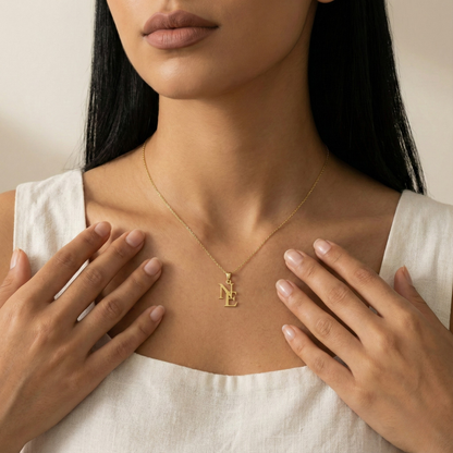 Personalized Letter Necklace w/FREE Matching Bracelet