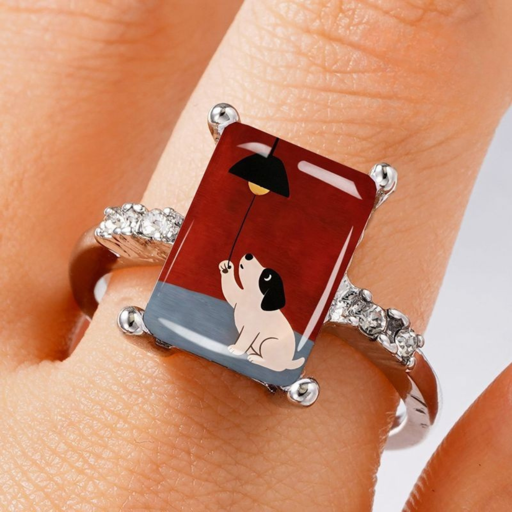 Puppy Lightbulb Ring
