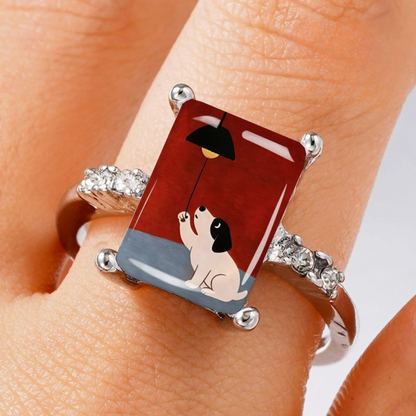 Puppy Lightbulb Ring