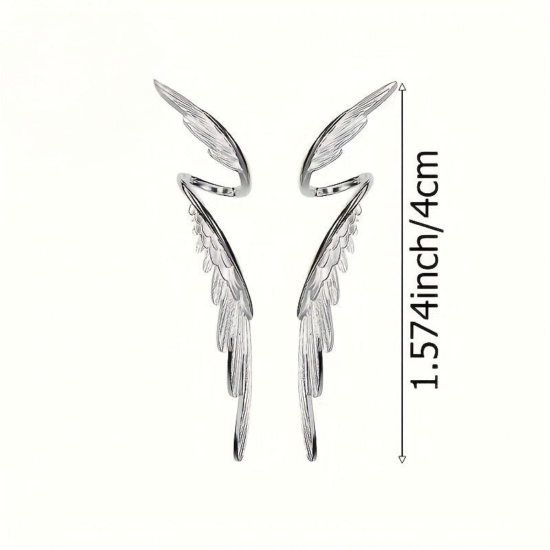 Angel Wing Drop Earrings