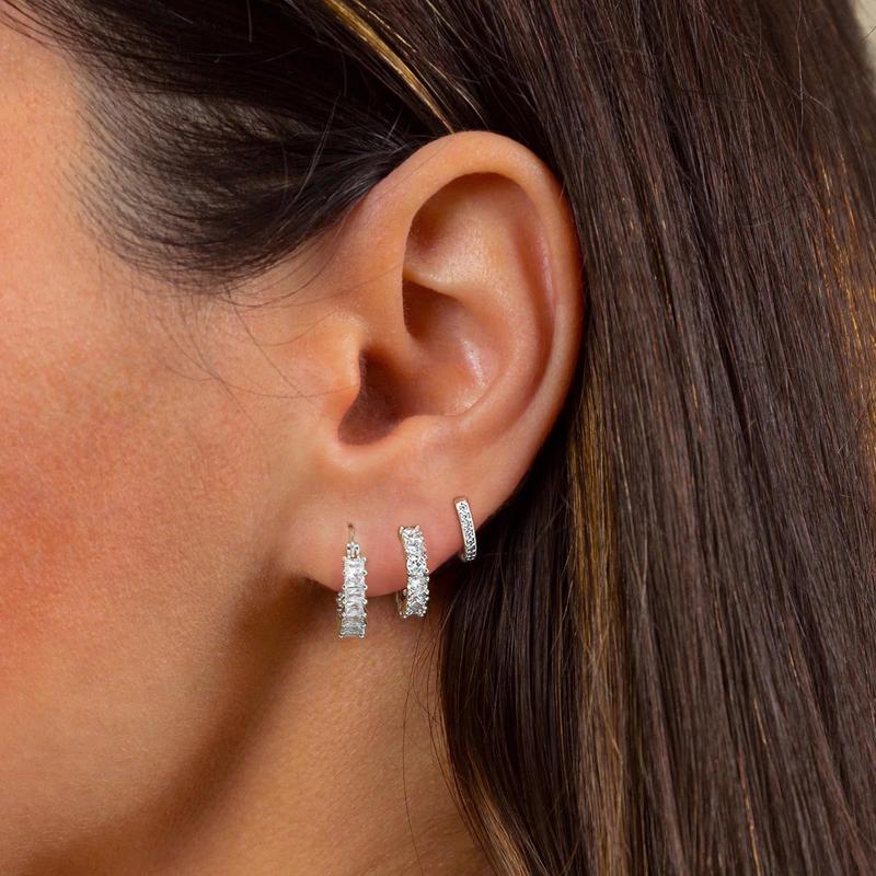 14K 3pc Gold Hoop Earrings