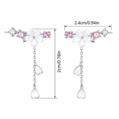 Sakura Tassel Drop Earrings