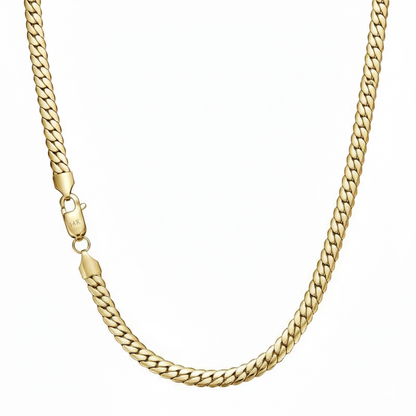 14k Plated Cuban Link Necklace
