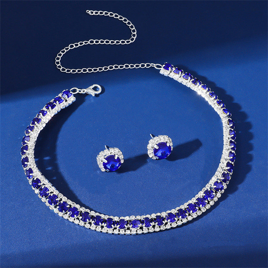 Crystal Necklace & Earrings Bridal Set