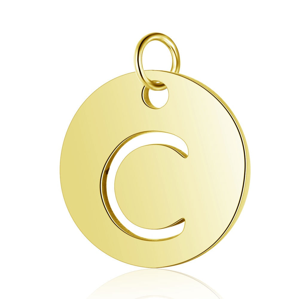 Gold Knot Initial Letter Bracelet