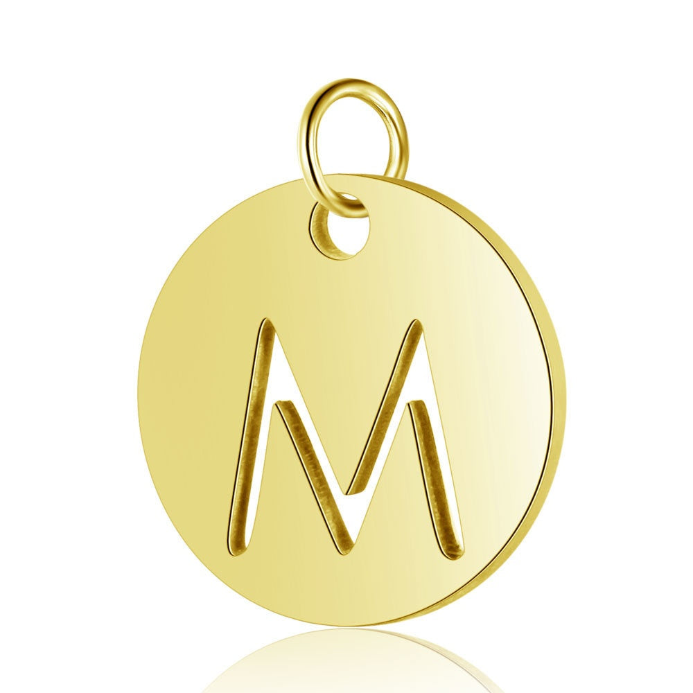 Gold Knot Initial Letter Bracelet