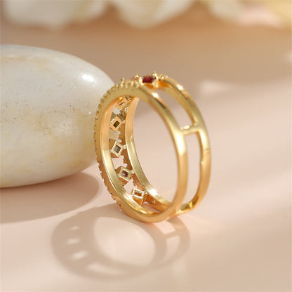 Prism Threads Ring