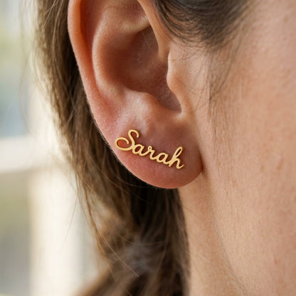 Personalized Name Earrings