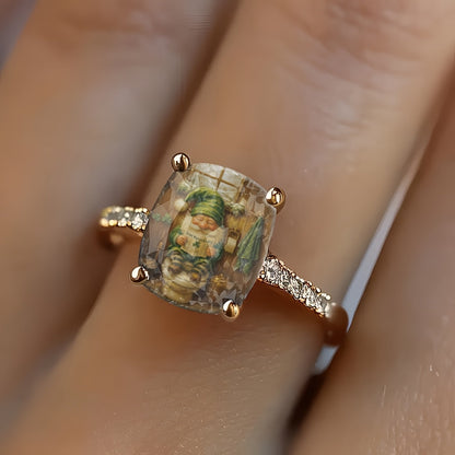 Christmas Dwarf Square Ring