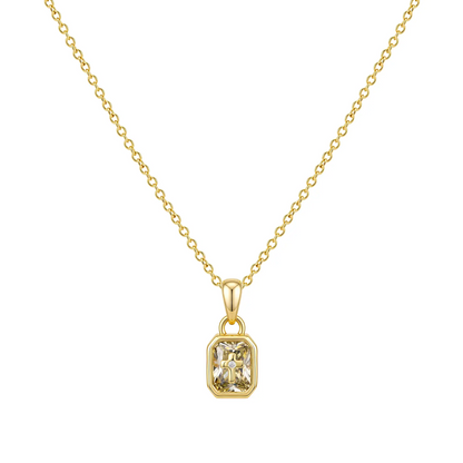 Cross Birthstone Necklace