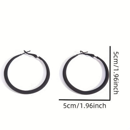 Leopard Print Hoop Earrings