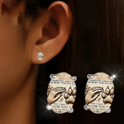 Paw Memorial Stud Earrings