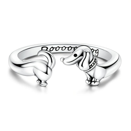 Playful Dachshund Ring