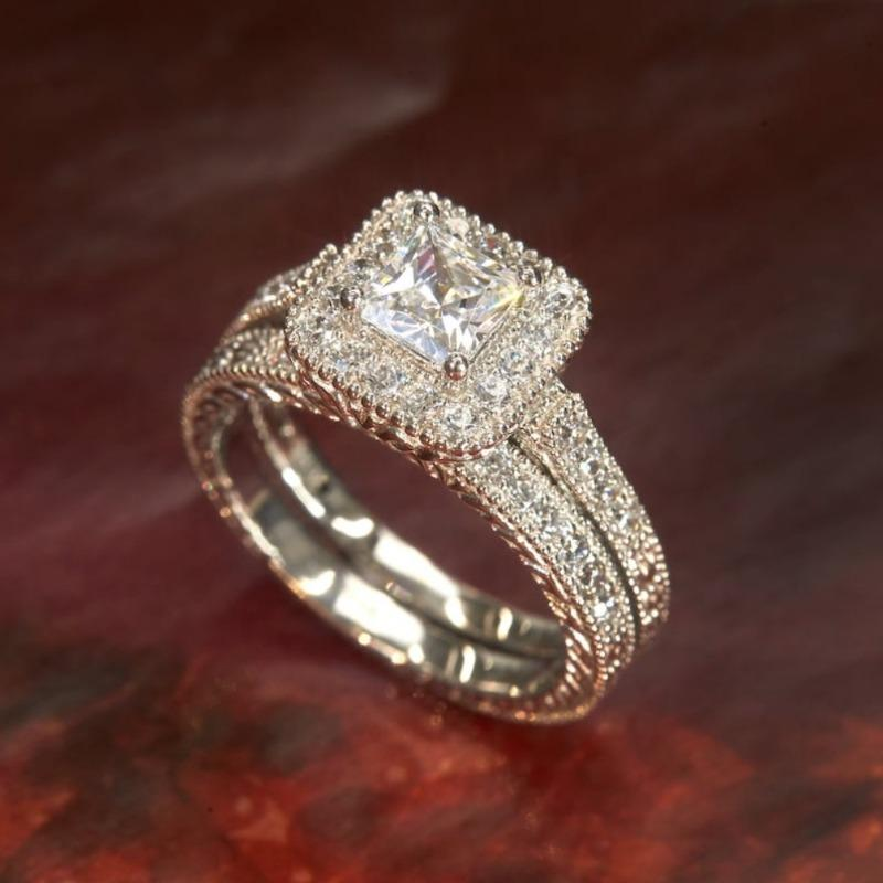 2pc Vintage Love Ring