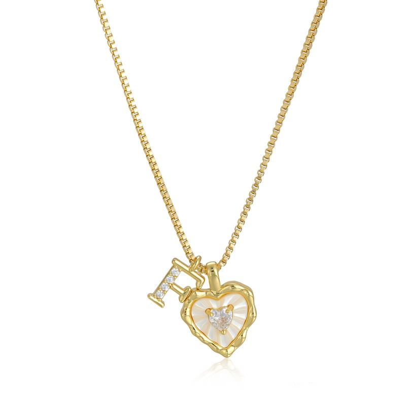 Scalloped Shell Heart Necklace