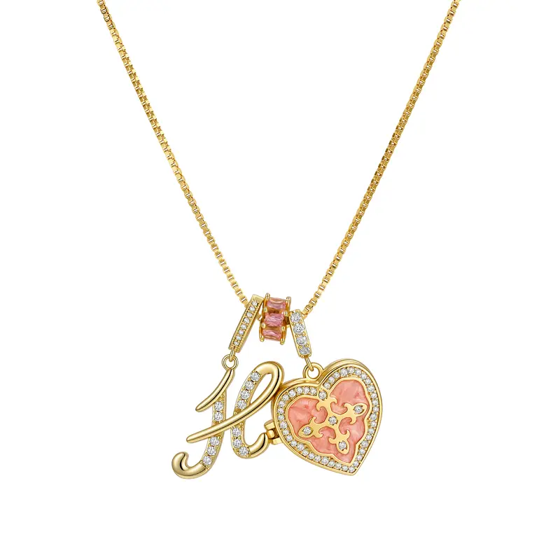Fleur De Lis Initial Necklace