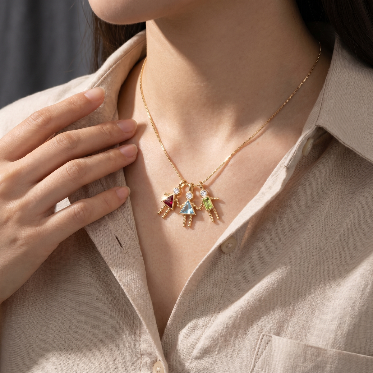 Mom's Birthstone Necklace