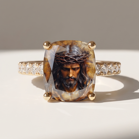 Jesus Square Ring
