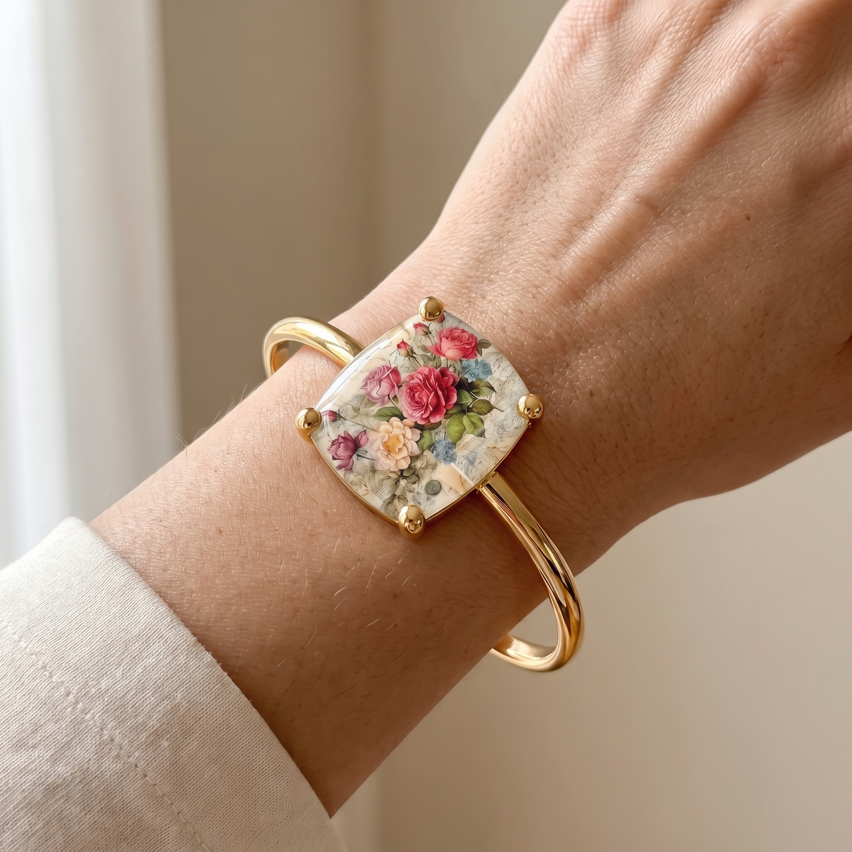 Rose Square Bracelet