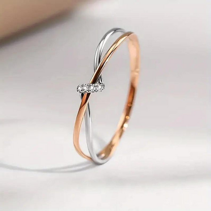 Twisted Knot Infinity Love Ring