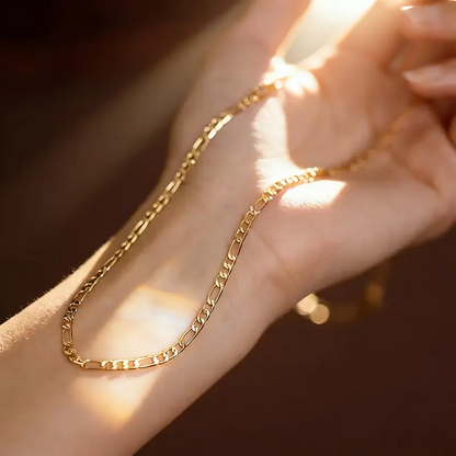 18k Plated Necklace and Bracelet Set