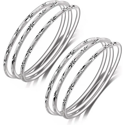 Plain Cuff Bangle Set