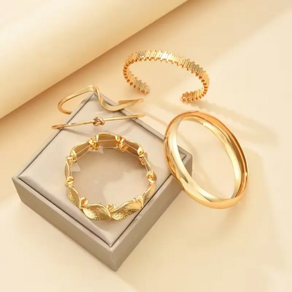 5pc Vintage Geometric Bracelet Set