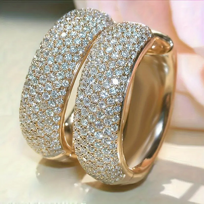 Shiny Cubic Zirconia Earrings