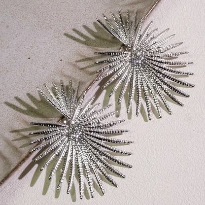 Sunburst Hoop Earrings