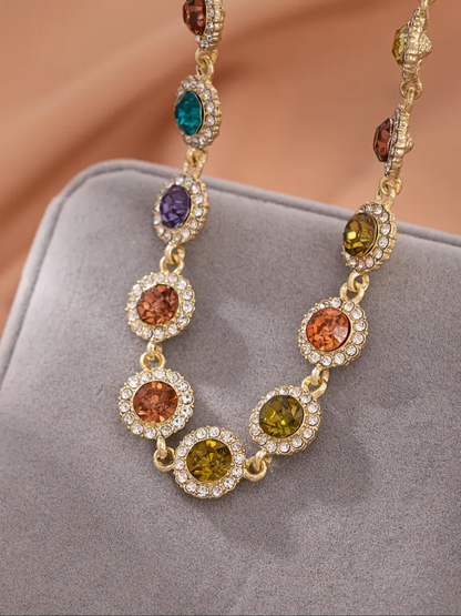 Colorful Rhinestone Necklace