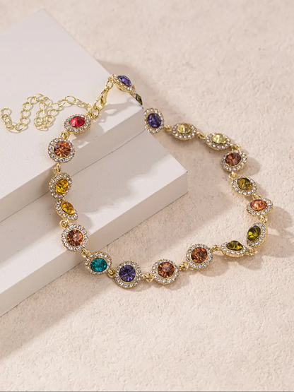 Colorful Rhinestone Necklace