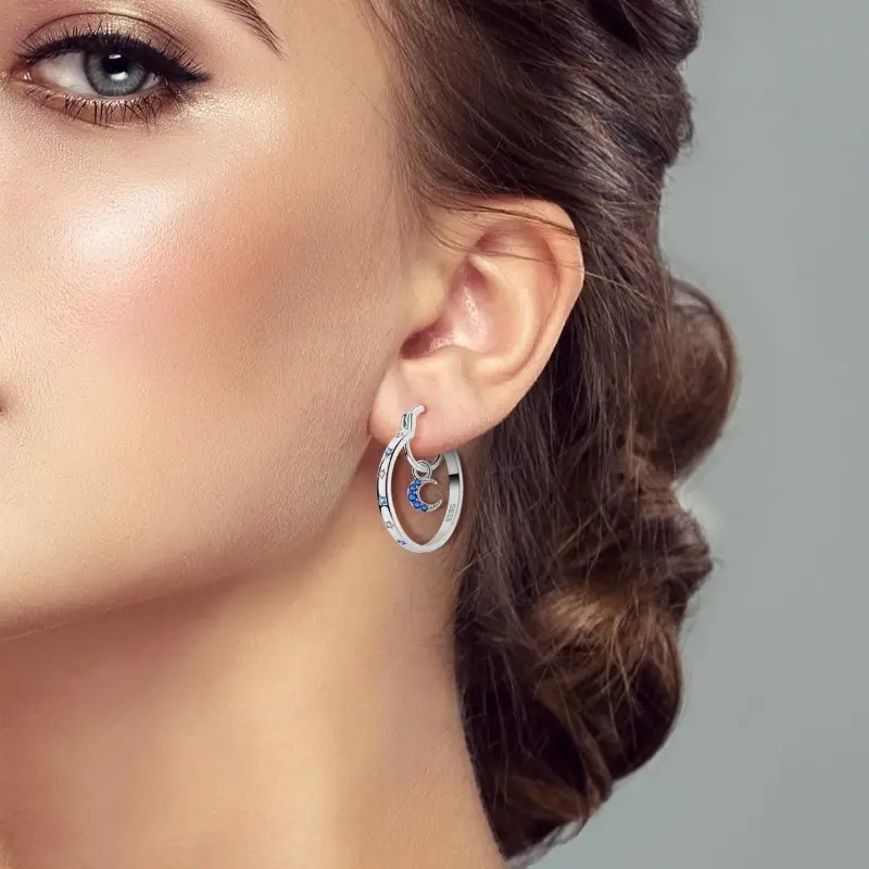 Celestial Hoop Earrings