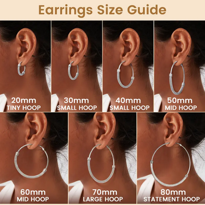 Chunky Textured Hoop Earrings