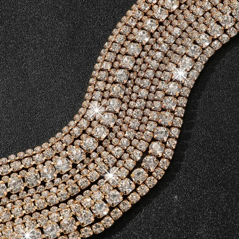 Elegant Rhinestone Choker Necklace