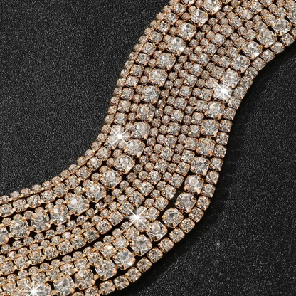 Elegant Rhinestone Choker Necklace