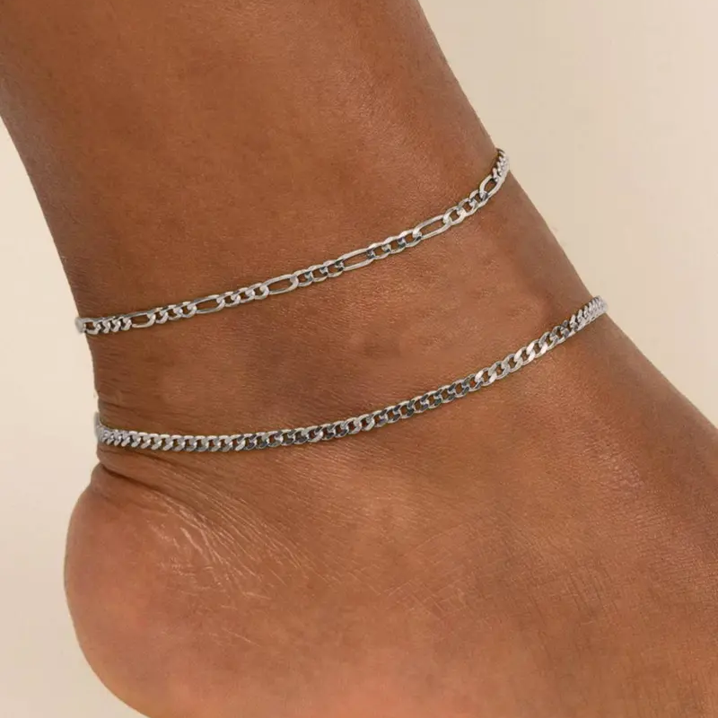 2pc Dainty Thin Anklets