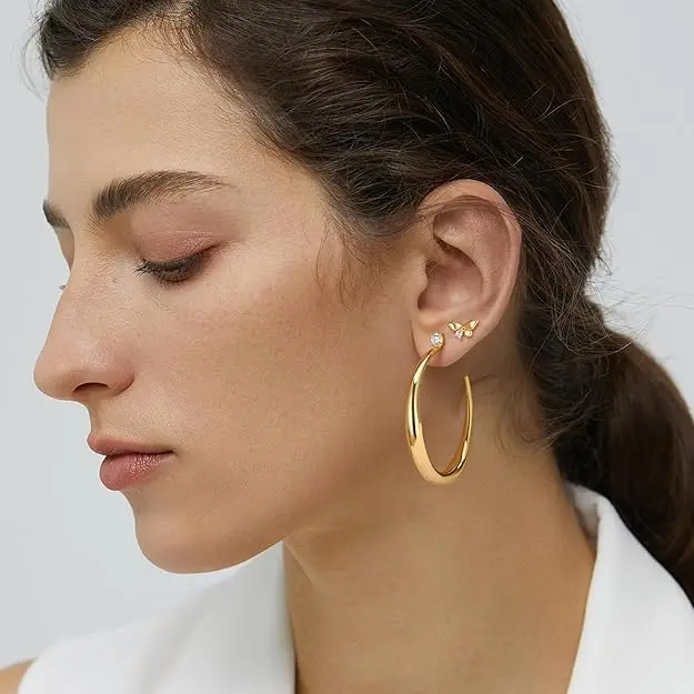 Chunky Hoop Earrings